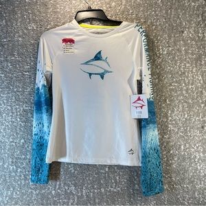 Loco Skailz Performance Fishing Medium Mesh Shirt Bluebird Youth Polyester UpF50